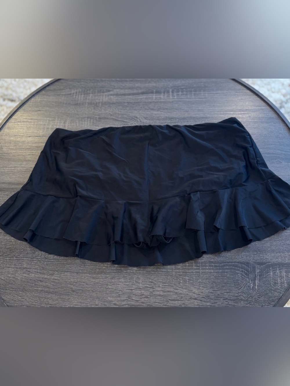 croft & barrow Black Ruffle Swim Skirt